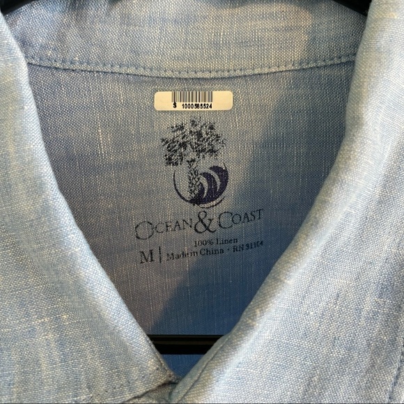 OCEAN & COAST size M 100%linen - Picture 2 of 6